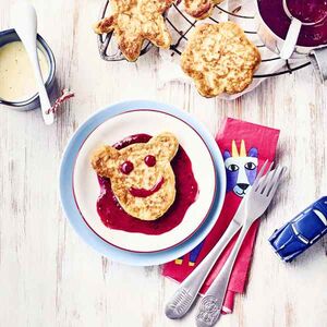 Rezeptfoto Pfannkuchen mit Apfel + Hafer