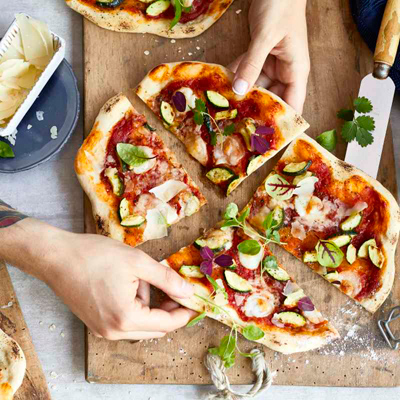 Rezeptfoto Pizza vegetarisch